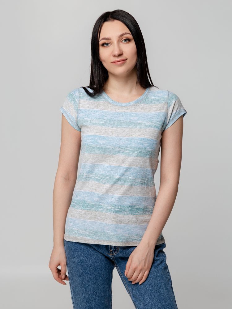 Футболка женская Rayet Lady двусторонняя, голубая с зеленым-5