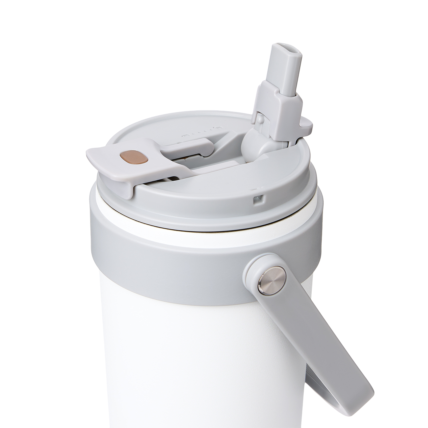 Термокружка вакуумная Соло (Solo), белая-5