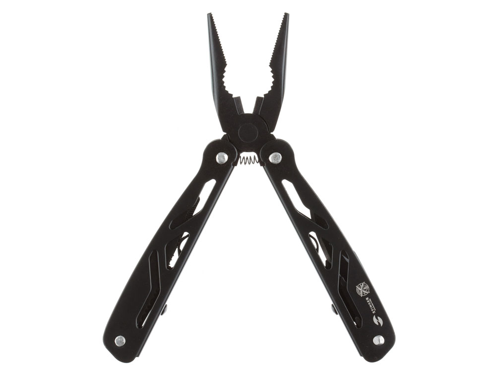 Мультитул Stinger, 100x35 мм, 12 функций, сталь/алюминий, чёрный, в комплекте нейлоновый чехол-1