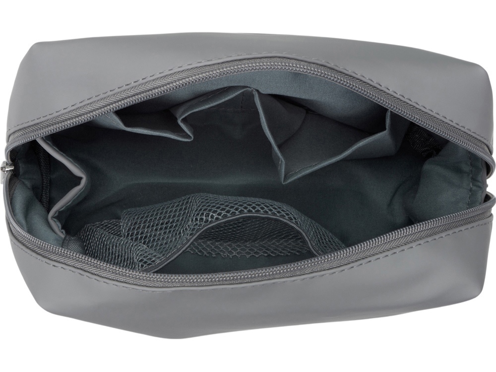 Органайзер для электроники и проводов из искусственной кожи Sofit, серый-7