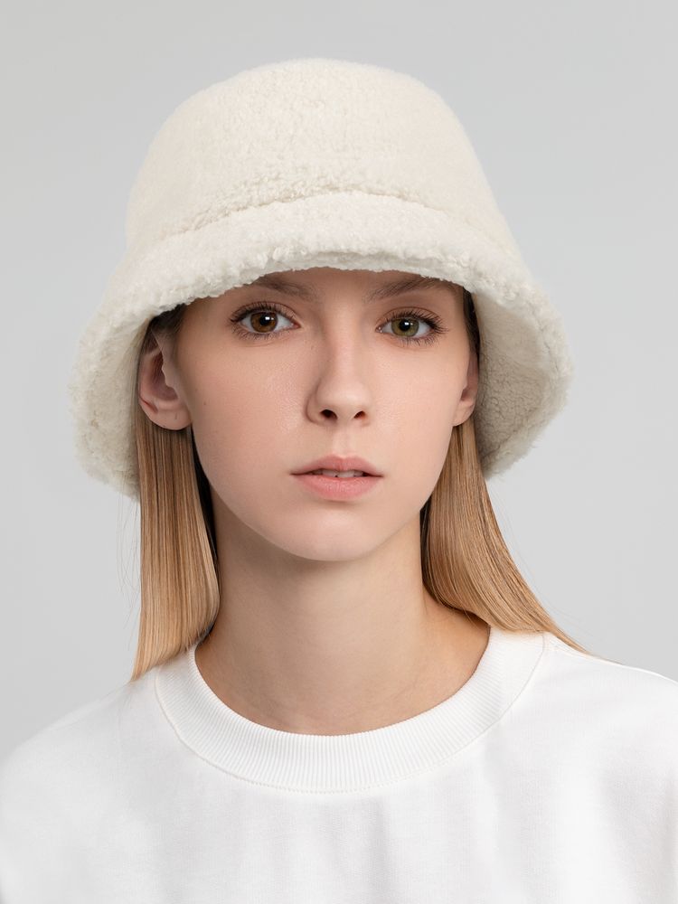 Панама Oblako, утепленная, молочно-белая-2