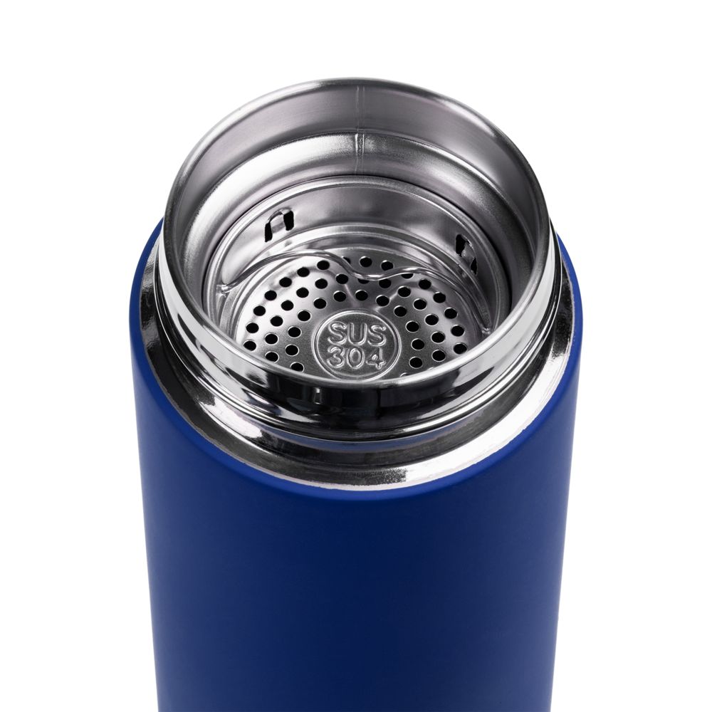 Термос с ситечком Percola, синий-3