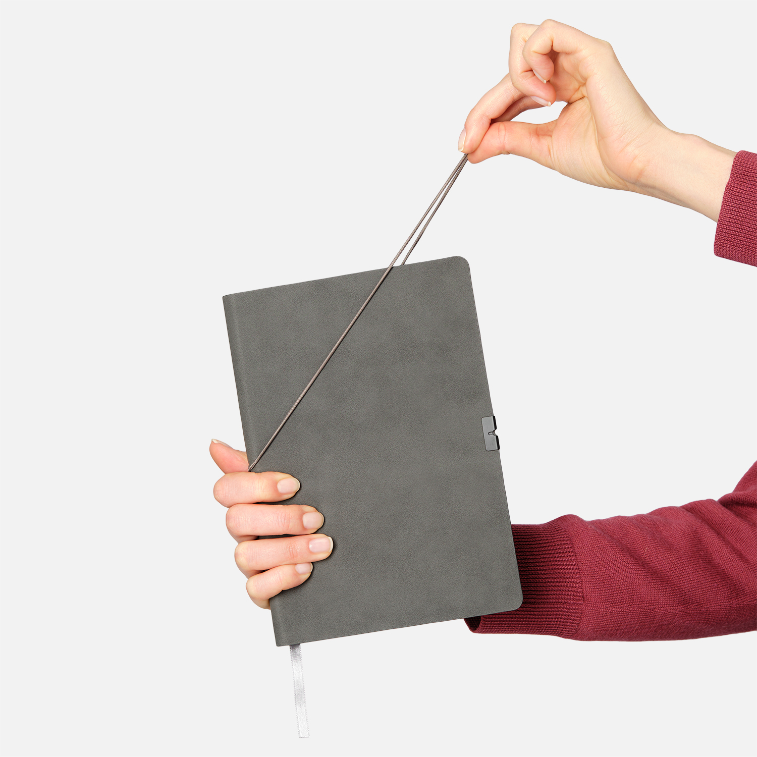 Ежедневник Ин Велюр (In Velour) недатированный, серый-12