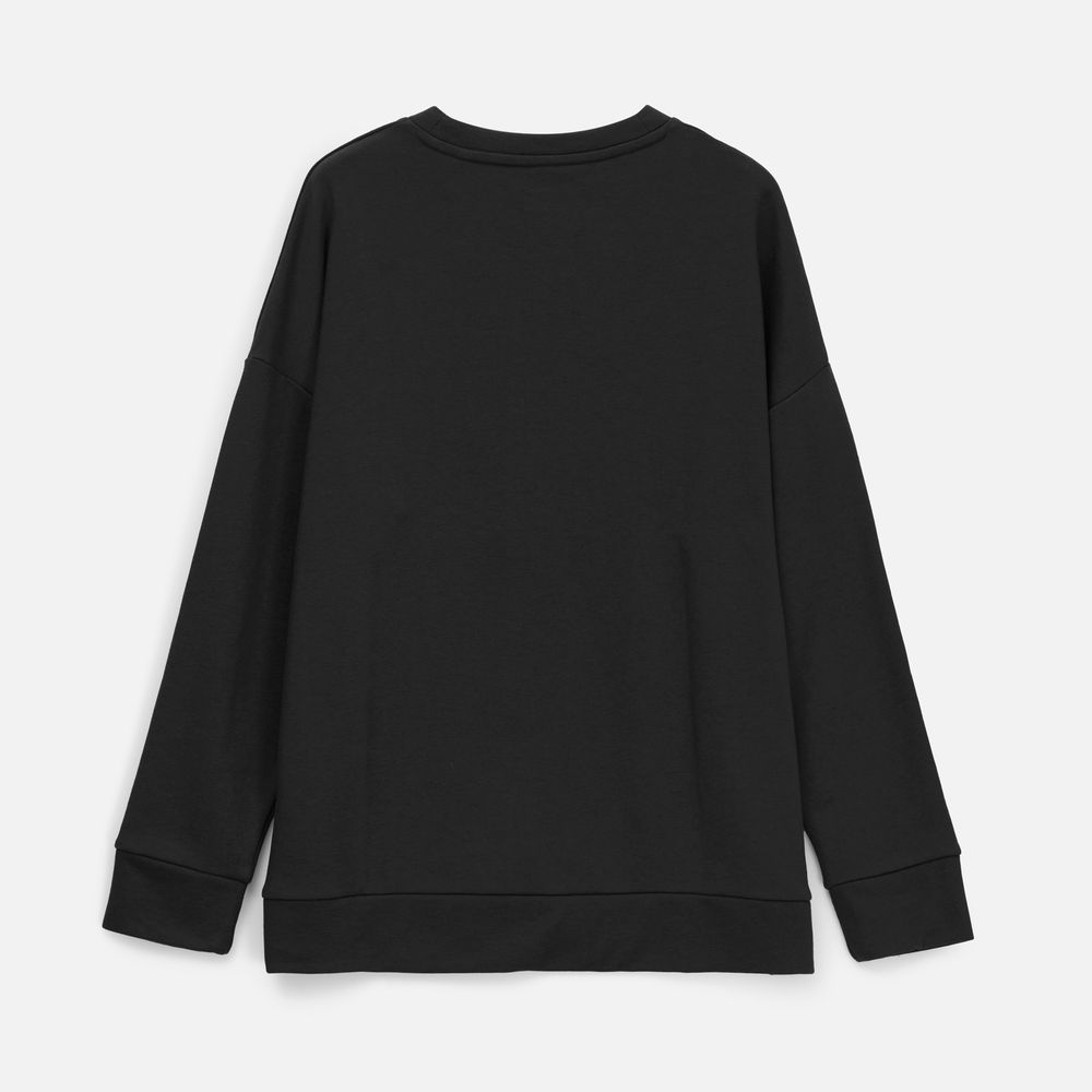 Свитшот унисекс S2, черный-5