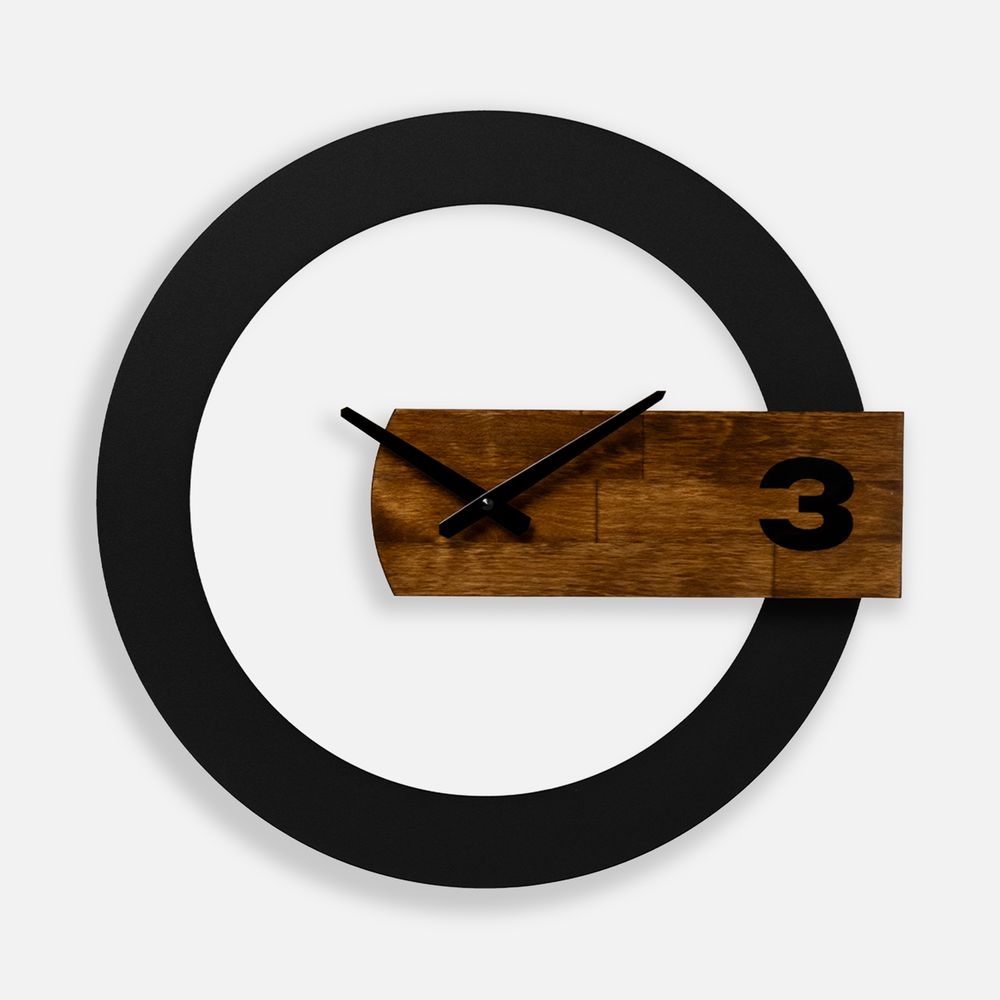 Часы TimeLord, черные с коричневым-1