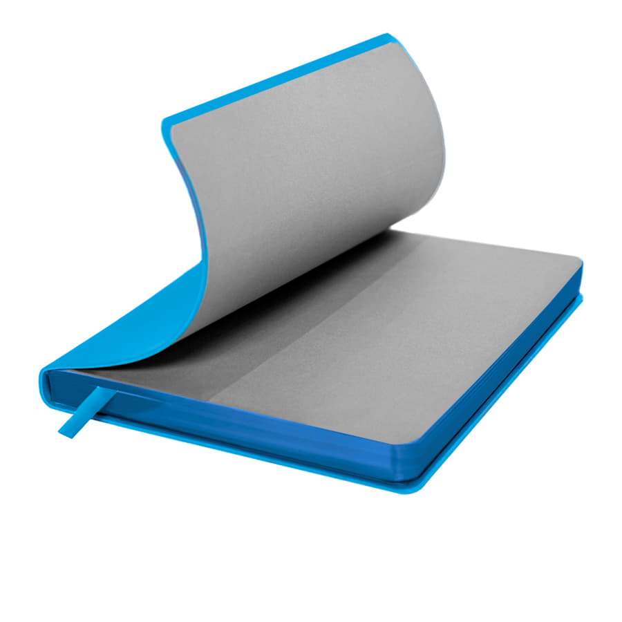 Ежедневник недатированный Pulpy, А5,  лазурный, кремовый блок в линейку, лазурный срез, лазурный-5