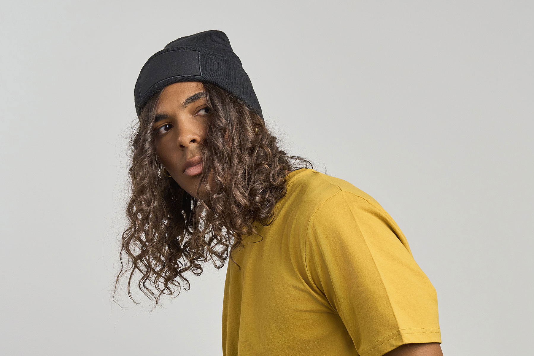 Шапка вязаная  двойная Wind-S с патчем, темно-серый-4