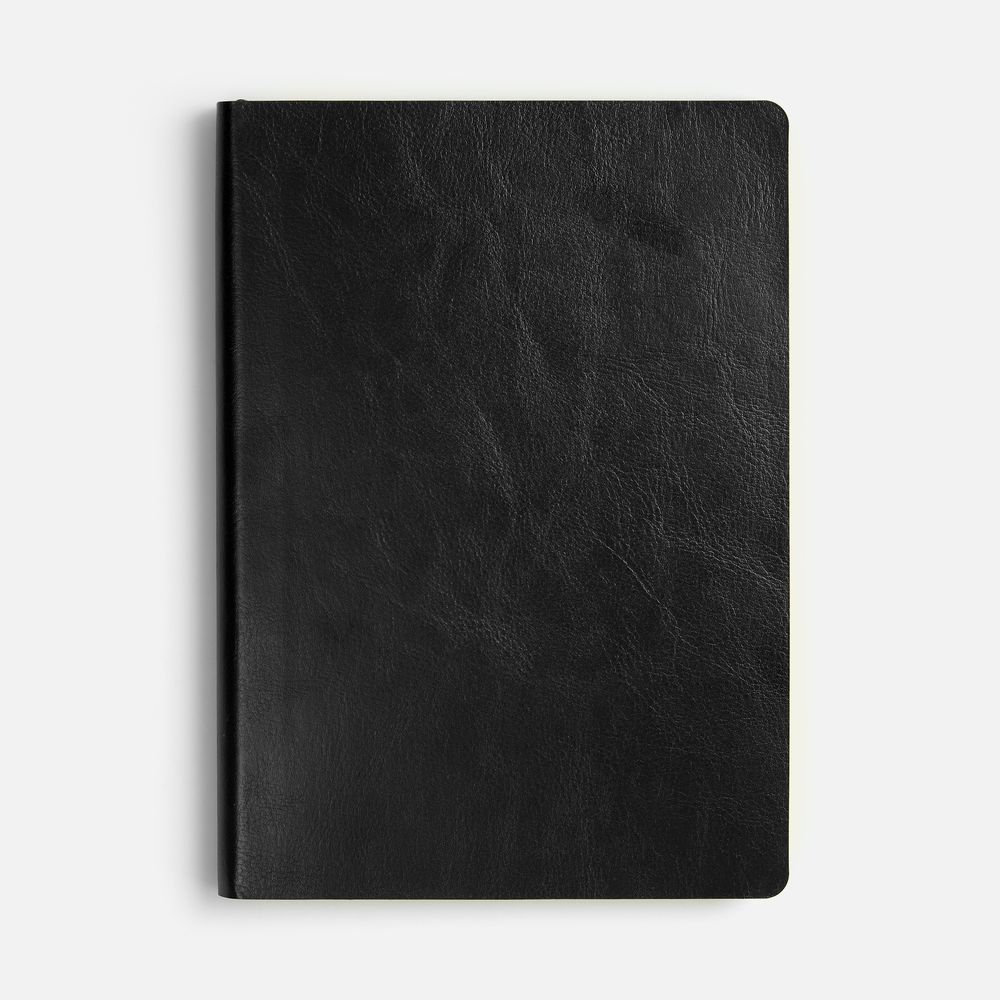 Ежедневник Doppio, недатированный, черный с желтым-2