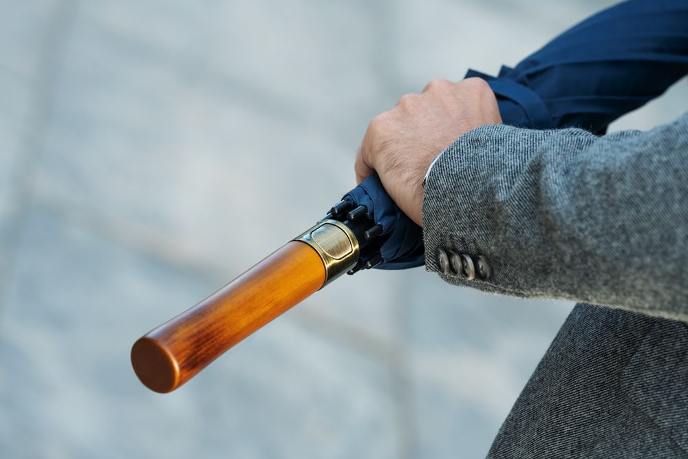 Зонт-трость Represent, темно-синий-4