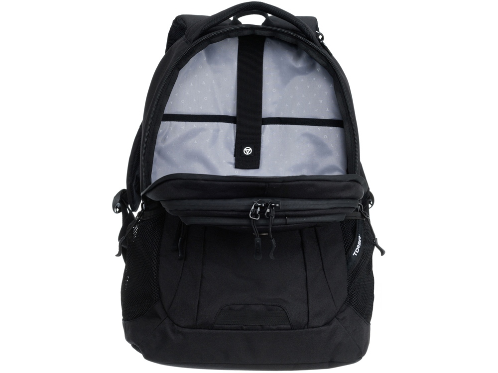 Рюкзак TORBER РАКЕТА с отделением для ноутбука 15, чёрный, полиэстер, 34 х 16,5 х 47 см, 24 л-7