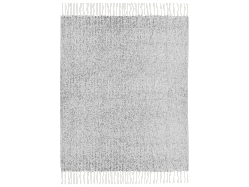 Плед Warmy с шерстью, светло-серый-5