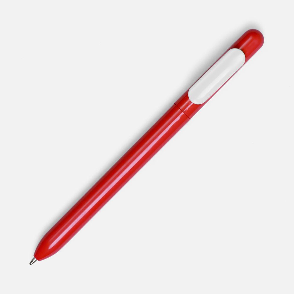 Ручка шариковая Swiper, красная с белым-1