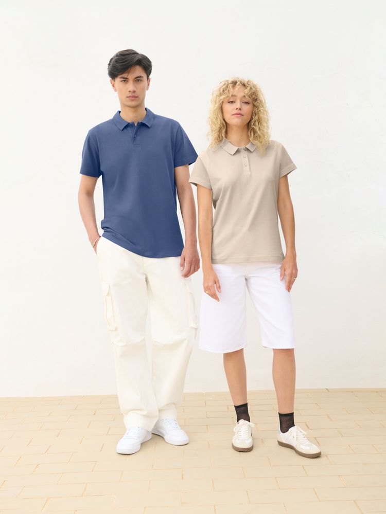 Рубашка поло унисекс Pulse, темно-зеленая-5