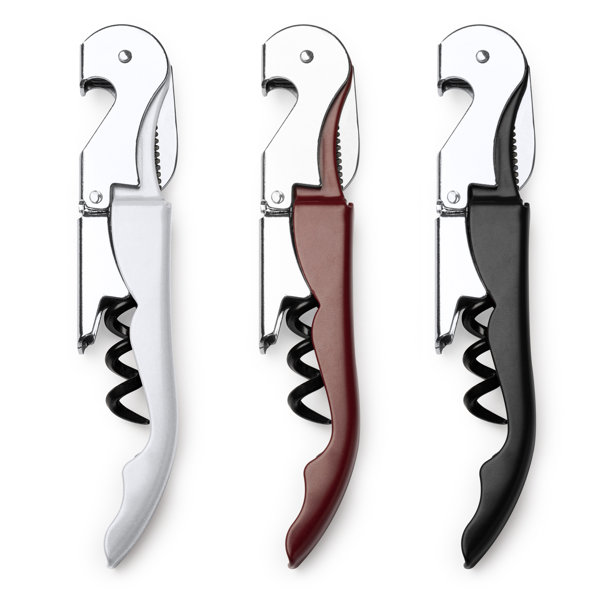 Штопор из нержавеющей стали MERLOT, Темно- красный-1