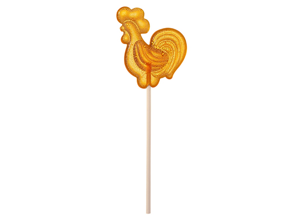 Леденец Петушок со вкусом апельсина, желтый, 21 гр.-0