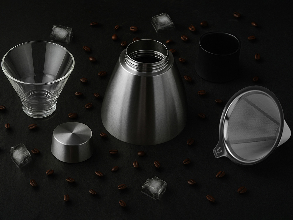 Кофеварка POUR OVER, 1000 мл, серебристый/черный-9