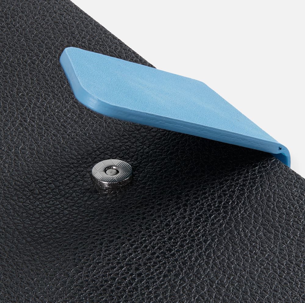 Ежедневник Boom, недатированный, черный с голубым-4