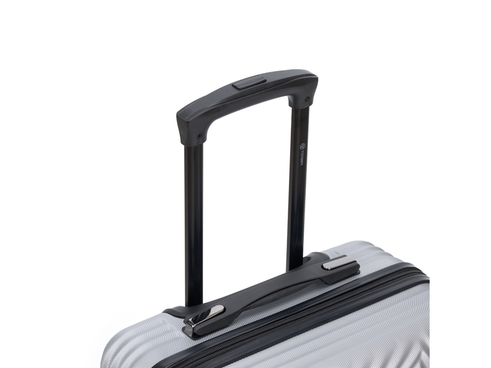 Чемодан TORBER Lama, серебристый, ABS-пластик, 38 х 21 х 55 см, 37 л-5