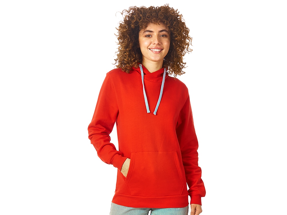 Толстовка унисекс Stream с капюшоном, красный-2