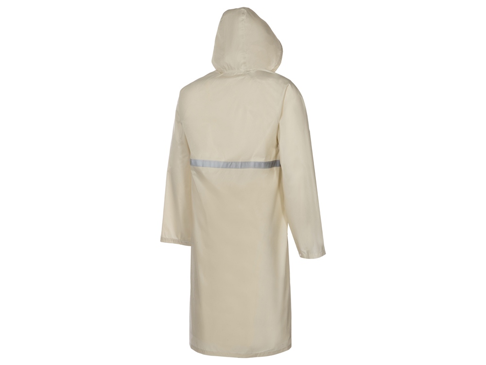 Длинный дождевик Lanai  из полиэстера со светоотражающей тесьмой, молочный-1