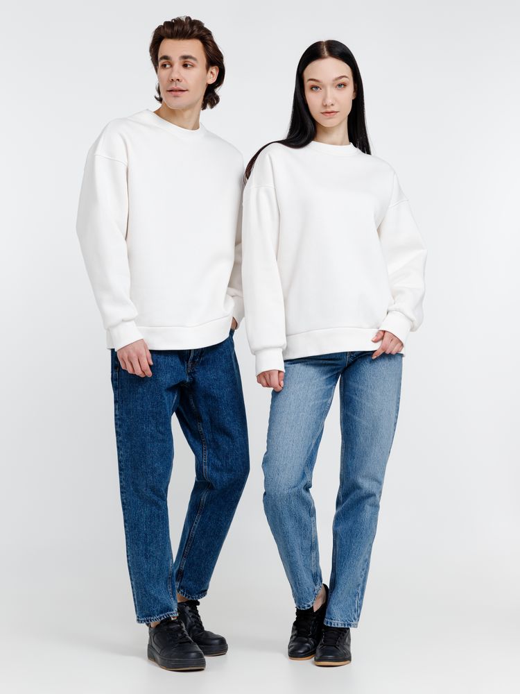 Свитшот оверсайз унисекс True Self, молочно-белый-9