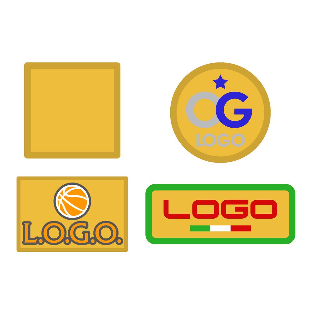 Шеврон из габардина Gabo S, желтый-1