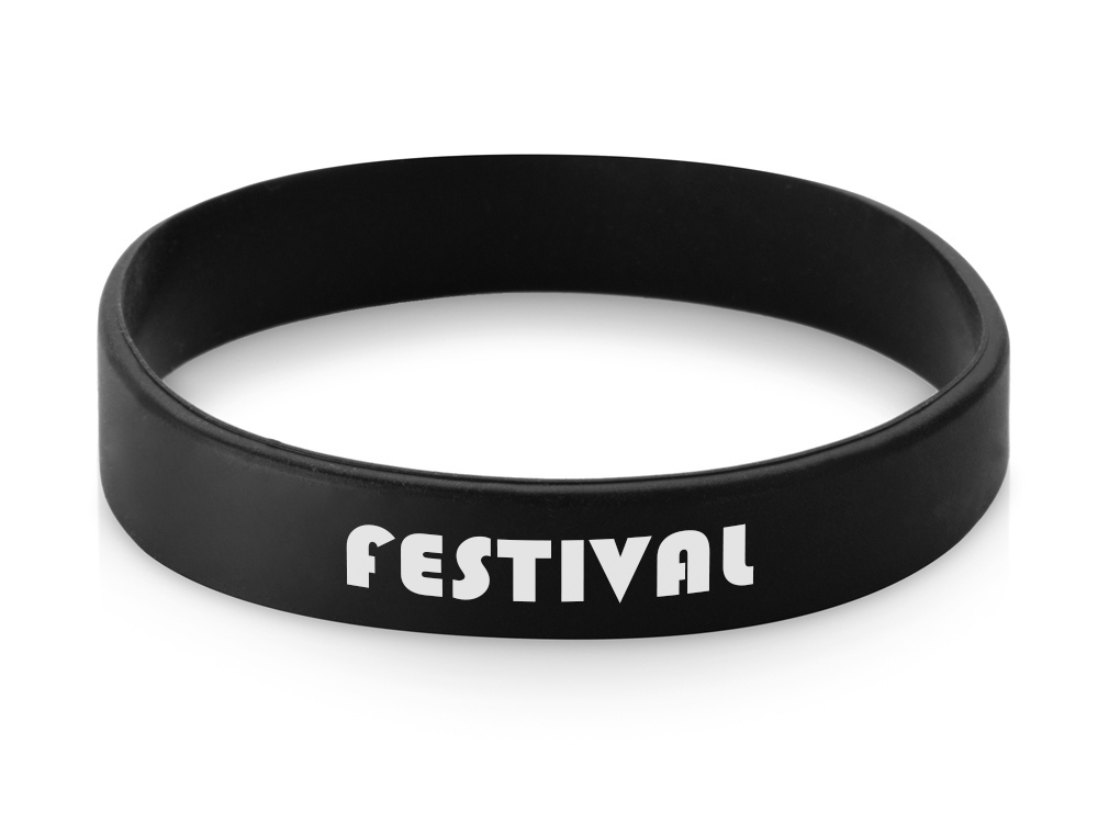 Силиконовый браслет Forest 202*12 мм, черный-0