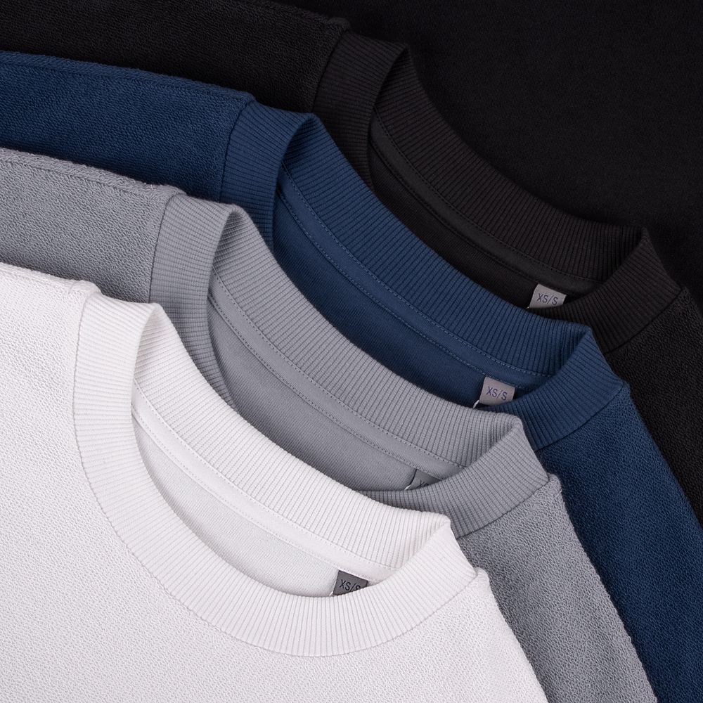 Свитшот оверсайз унисекс Vozduh, светло-серый-3