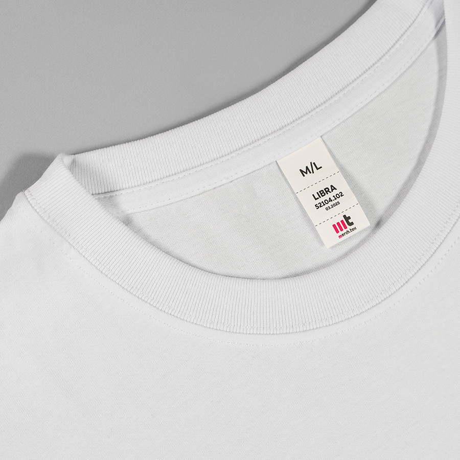 Футболка унисекс оверсайз LIBRA 220, белый-2