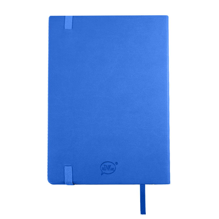 Бизнес-блокнот "RILY", формат А5,  синий ройал, блок в точку, синий ройал-2