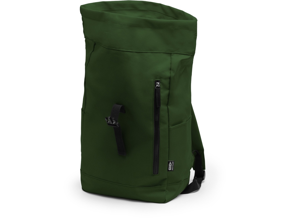 Рюкзак из RPET полиэстера DRONTE, темно-зеленый-3