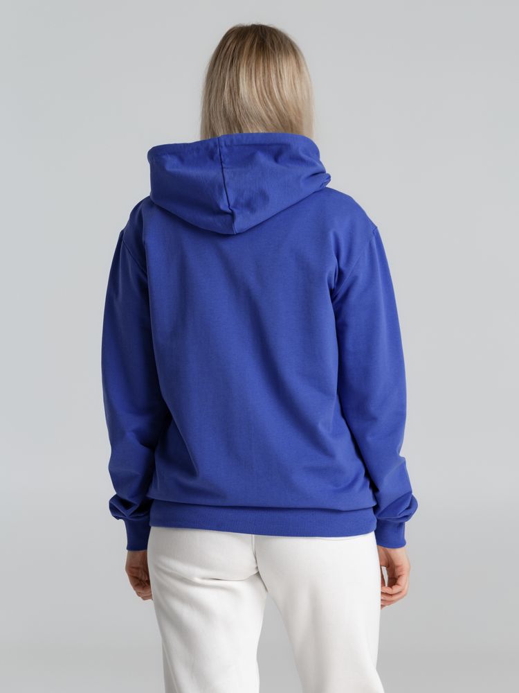 Толстовка на молнии с капюшоном Unit Siverga , ярко-синяя-4