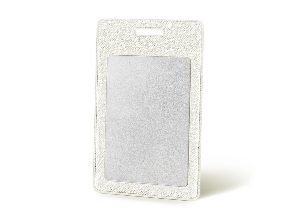 Вертикальный карман из экокожи для карты Favor, белый-0