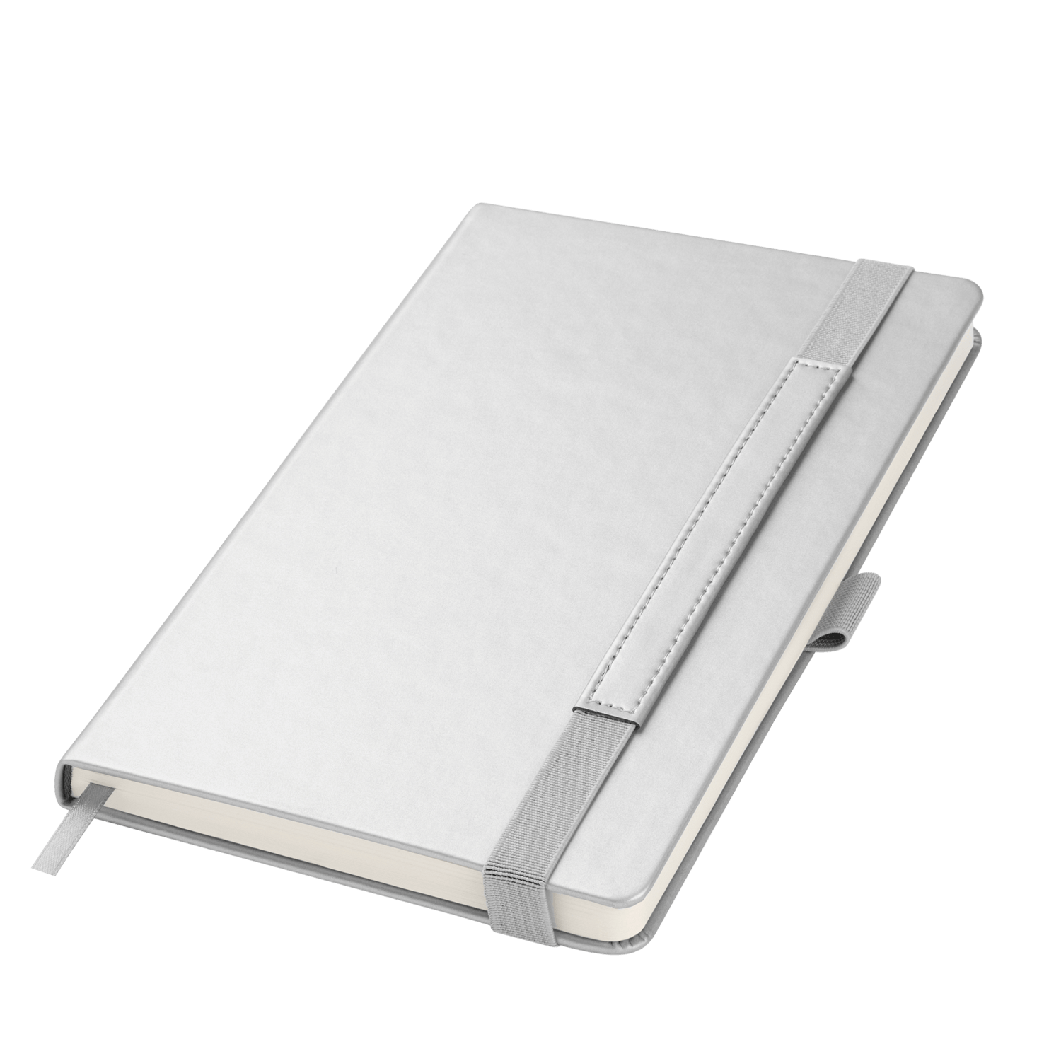 Ежедневник Альфа (Alpha) недатированный, серебро/серый-1