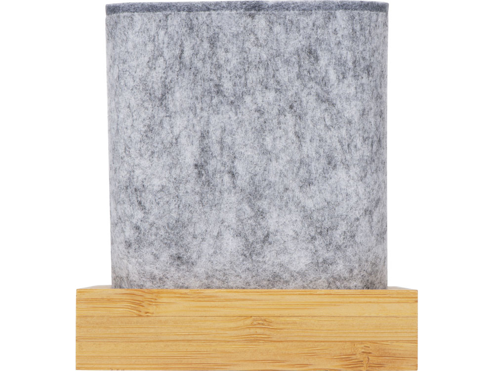 Подставка для ручек и телефона из бамбука Takeshi, серый-4