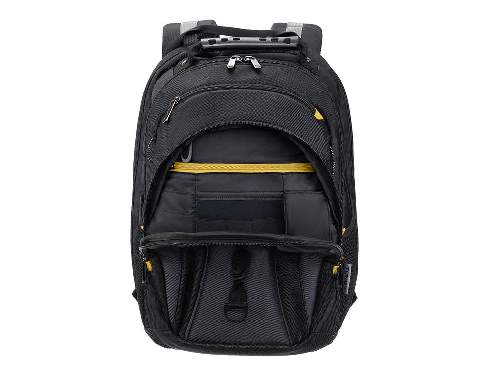 Рюкзак TORBER МЕГАПОЛИС с отделением для ноутбука 15.6, чёрный/серый, полиэстер, 37 х 17 х 45 см-4