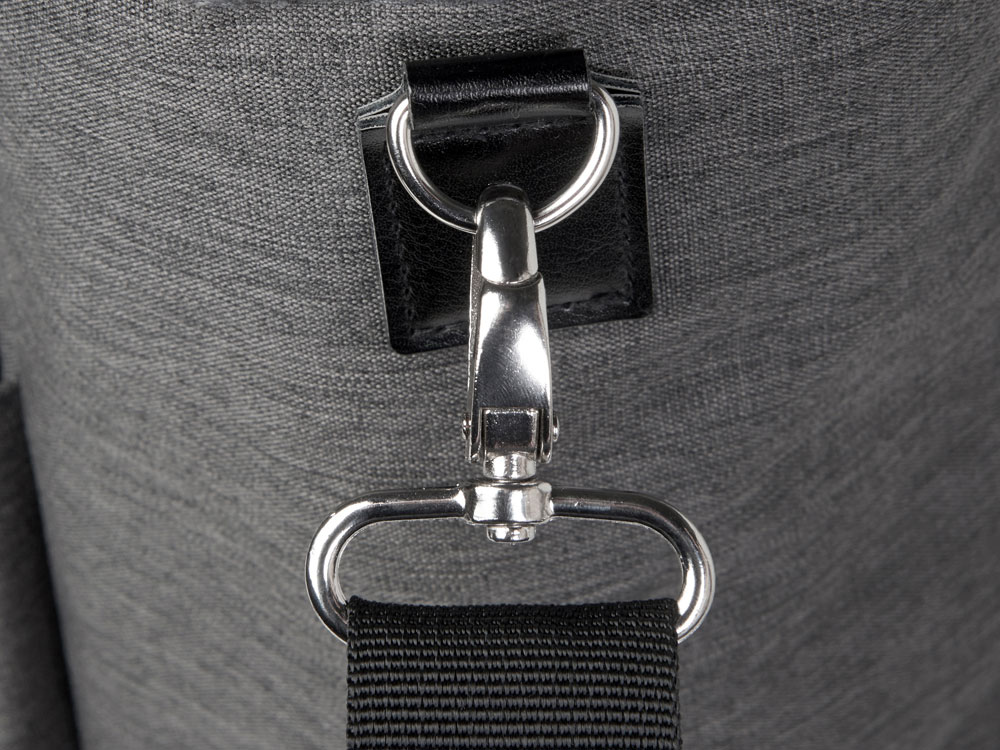 Сумка-холодильник Fabrizio со штопором, серый/черный-7