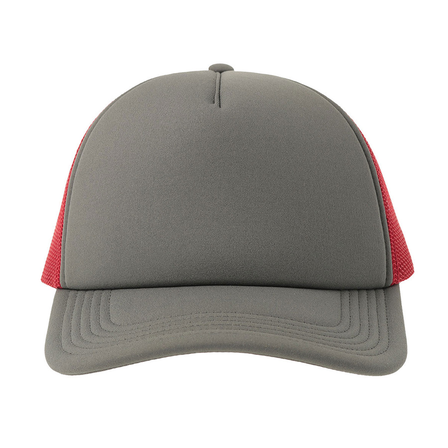 Бейсболка RAPPER-S, 5 клиньев, пластиковая застёжка, тёмно-серый, бордовый-8