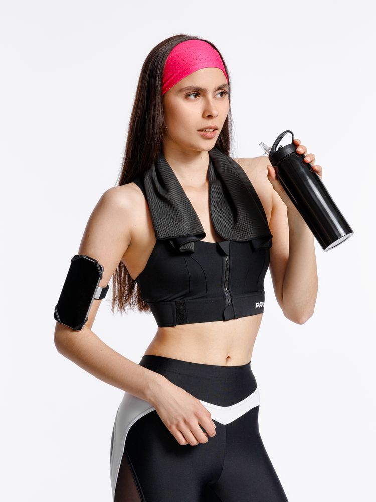 Охлаждающее полотенце Narvik в силиконовом чехле, черное-2