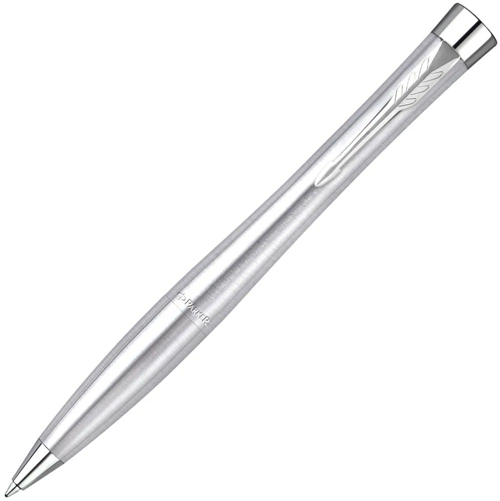 Ручка шариковая Parker Urban Twist Metro Metallic CT, серебристая-1