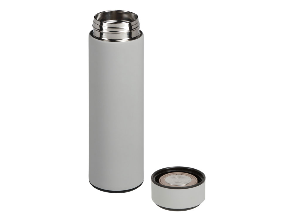 Вакуумный термос Module X с индикатором температуры, 500 мл, тубус, серый Cool grey 7C-1