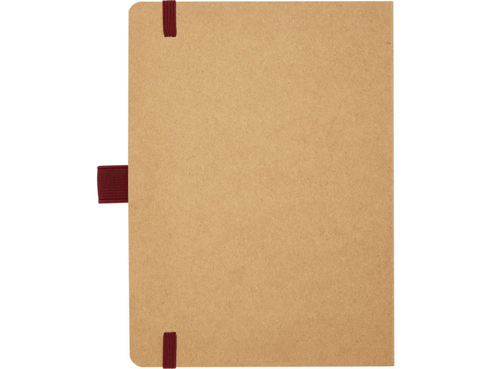Блокнот Berk формата из переработанной бумаги, красный-2