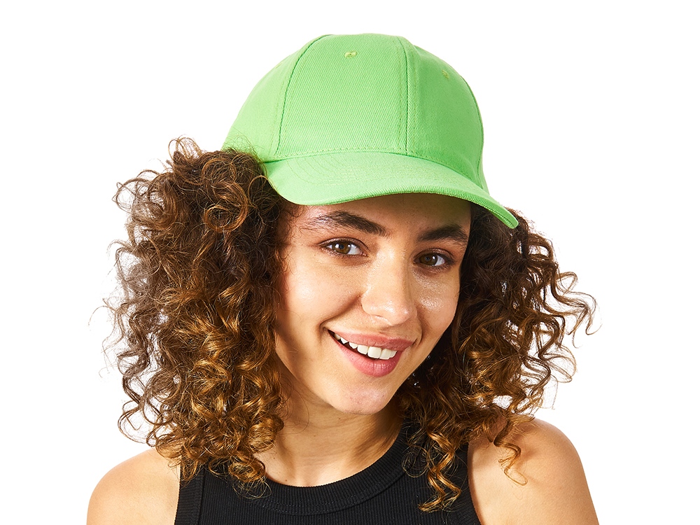 Бейсболка Detroit 6-ти панельная, зеленое яблоко-2