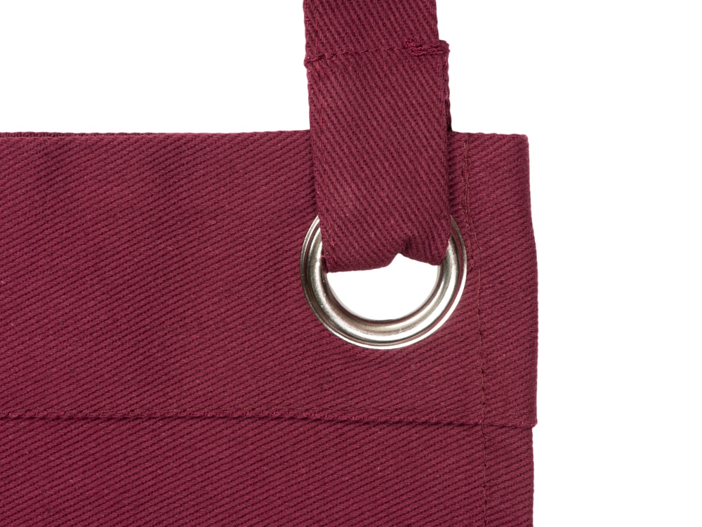 Хлопковый фартук Delight с карманом и регулируемыми завязками, бургунди-4
