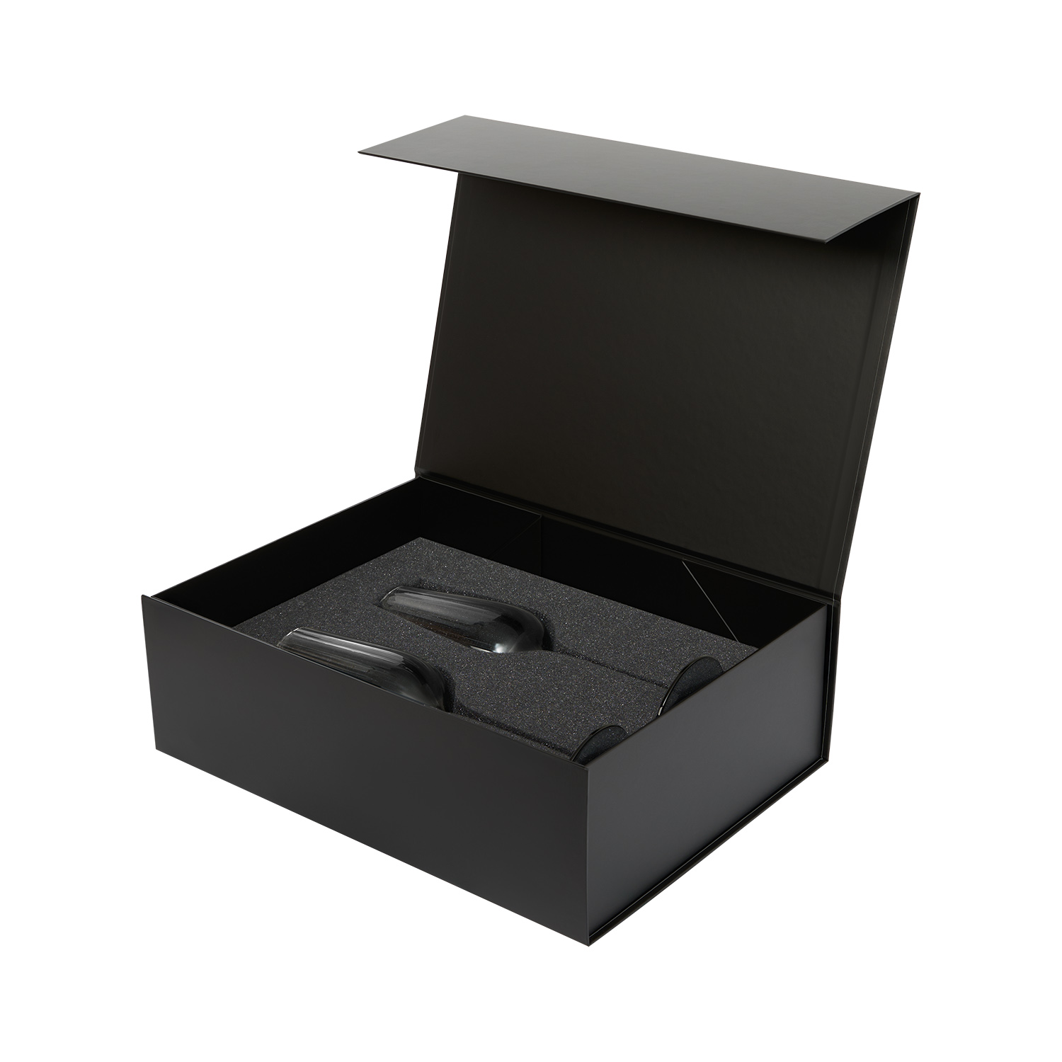 Подарочный набор 2 бокала для шампанского Мансера (Mancera) в черной коробке-2