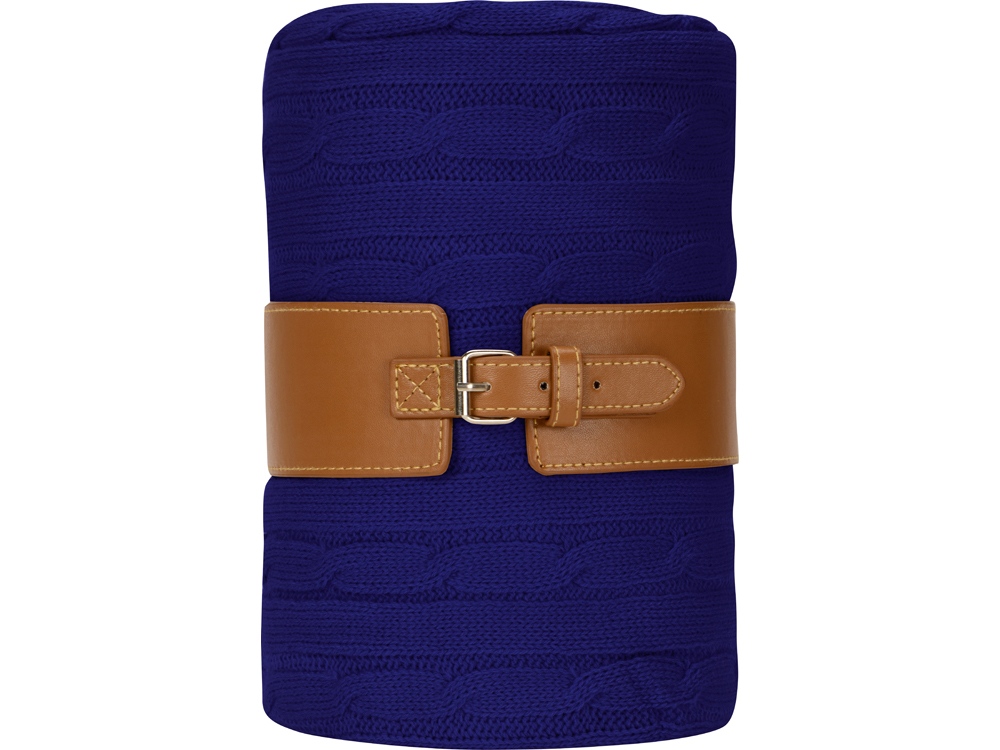 Плед акриловый Braid NEW, темно-синий-3