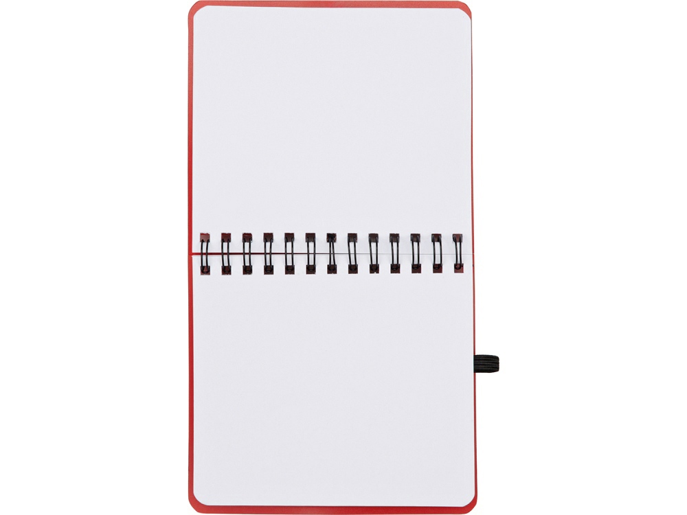 Блокнот А6 Журналист с ручкой, красный-3