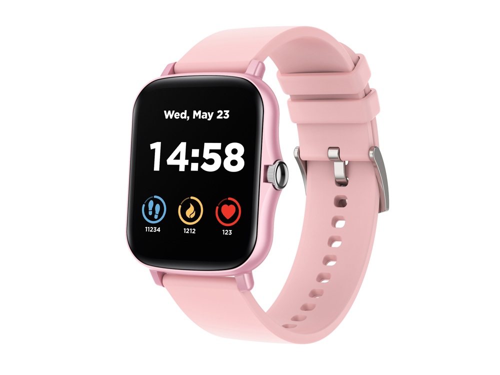 Умные часы CANYON Barberry SW-79, IP 67, BT 5.1, сенсорный дисплей 1.7, розовый-1