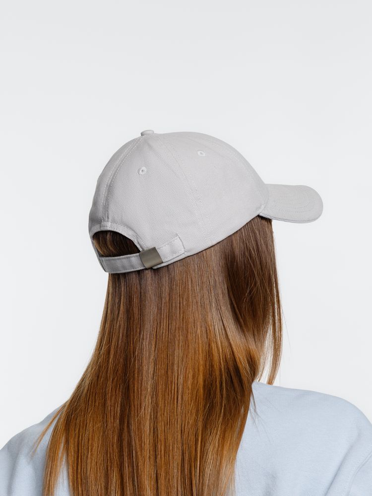 Бейсболка Spiker, серая с белым-8