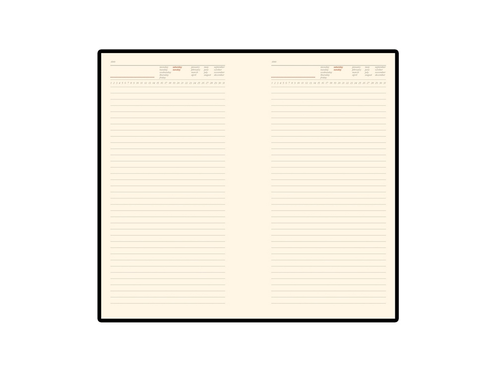 Ежедневник недатированный А5 Firenze, темно-синий navy-3